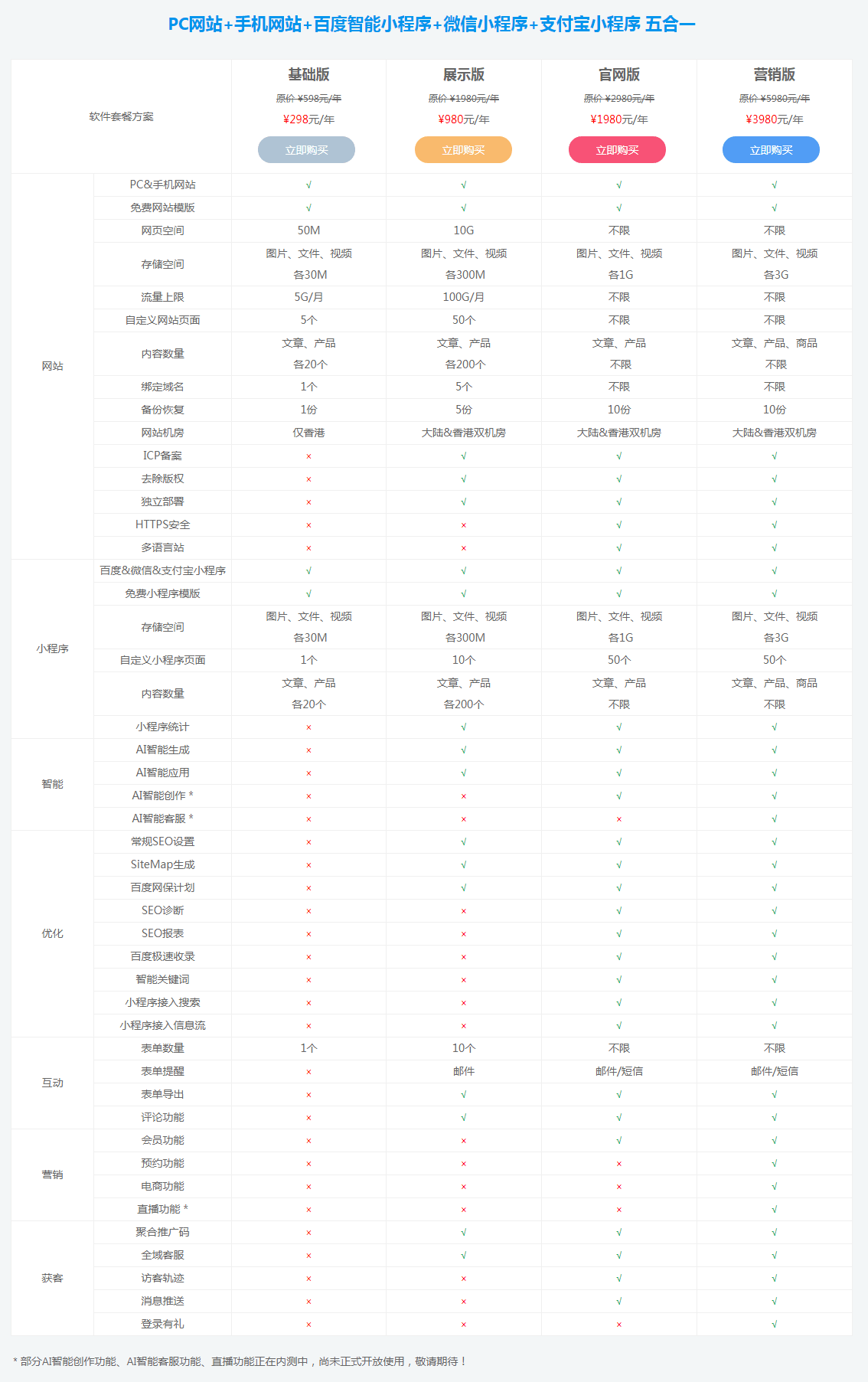 百度智能门户AIPage